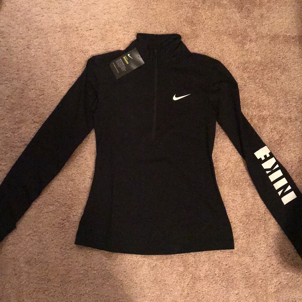 Nike Pro warm dry fit zip pullover